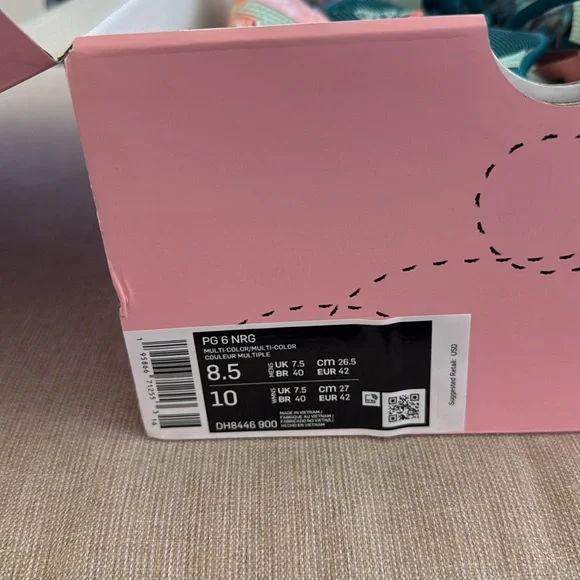 Nike PG 6 NRG All Star Game Weekend Paul George DH8446-900 TEAL PINK -8.5 M 10W